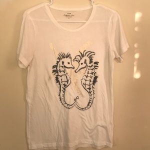 Jcrew Seahorse tshirt size medium